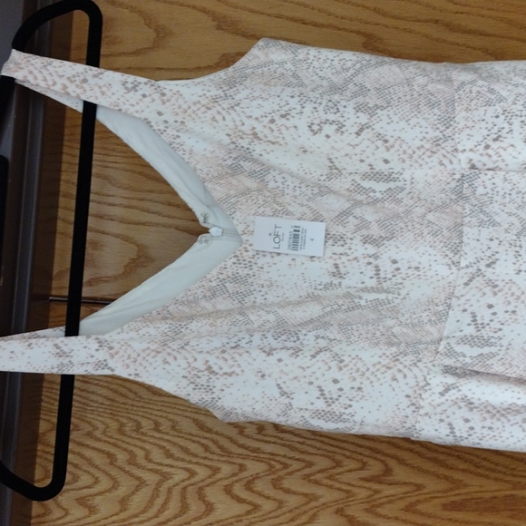 Loft Outlet Jumper SZ 4 Cream/Pink /Gray Design! - Picture 4 of 15